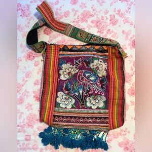 Vibrant Multicolor Embroidered BOHO Women Bag